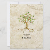 Zwemboomstammen Antiek gezinshereniging Picnic Kaart (Achterkant)