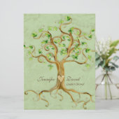 Zwemboomstamwortels Antiquot Sage Couples Shower Kaart (Staand voorkant)