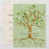 Zwemboomstamwortels Antiquot Sage Couples Shower Kaart (Voorkant / Achterkant)