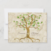 Zwemboomstamwortels Verouderde ontvangst nodigt Ka Kaart (Achterkant)