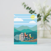 Zwembootvlucht AirBoat Briefkaart (Staand voorkant)