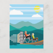 Zwembootvlucht AirBoat Briefkaart (Voorkant)