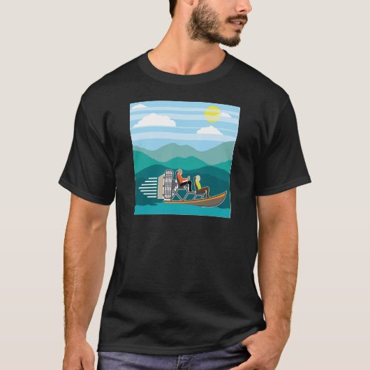 Zwembootvlucht AirBoat T-shirt (Voorkant)
