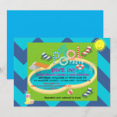 Zwembordeel Zomerpret Z adults Kinder verjaardag Kaart (Voorkant / Achterkant)