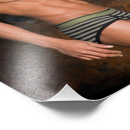 Zwembroek Hot Guy Poster (Hoek)