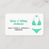 zwembroek visitekaartje (Voorkant)