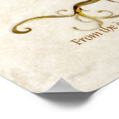 Zwembronnen Antiquente duim printontvangst Poster (Hoek)