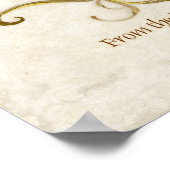 Zwembronnen Antiquente duim printontvangst Poster (Hoek)