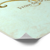 Zwembronnen Antiquente duim printontvangst Poster (Hoek)