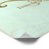 Zwembronnen Antiquente duim printontvangst Poster (Hoek)