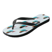 zwembrunette mermaids teenslippers (Schuin)