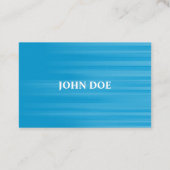 Zwembus Blauw Water Achtergrond Monogram Visitekaartje (Achterkant)