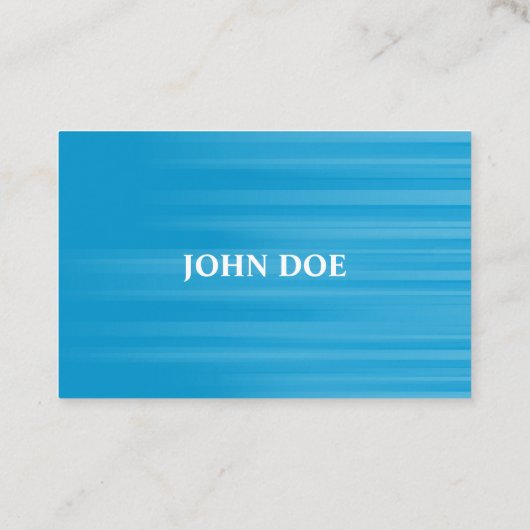 Zwembus Blauw Water Achtergrond Monogram Visitekaartje (Achterkant)