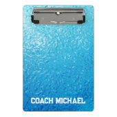 Zwembus Zwembad Gepersonaliseerde naam Mini Klembord (Voorkant)