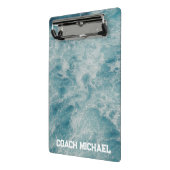Zwembus Zwembad Gepersonaliseerde naam Mini Klembord (Angled2)