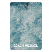 Zwembus Zwembad Gepersonaliseerde naam Mini Klembord (Achterkant)