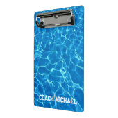 Zwembus Zwembad Gepersonaliseerde naam Mini Klembord (Angled2)