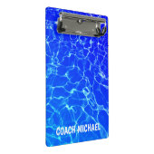 Zwembus Zwembad Gepersonaliseerde naam Mini Klembord (Schuin)