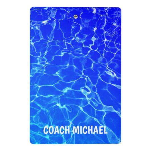 Zwembus Zwembad Gepersonaliseerde naam Mini Klembord (Achterkant)