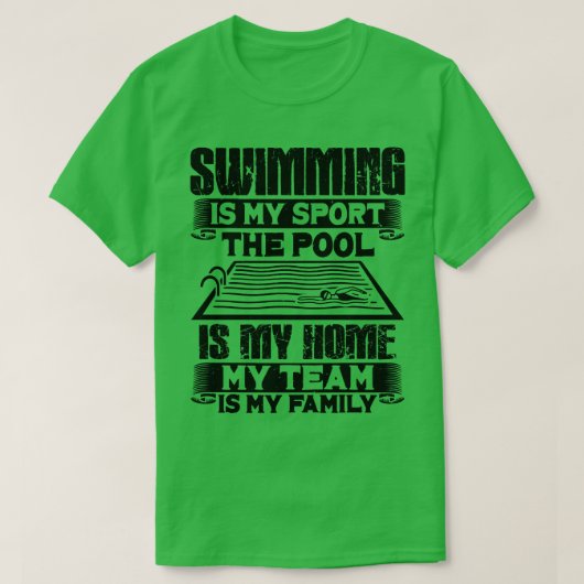 Zwemcadeau 6 t-shirt (Design voorkant)