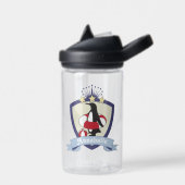 Zwemclub Crest Cute Pinguïn Zomer Kids Waterfles (Links)