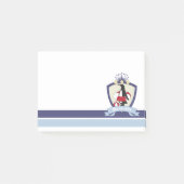 Zwemclub Crest Leuke Cartoon Penguin Kinder naam Post-it® Notes (Voorkant)