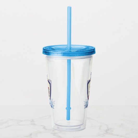 Zwemclub Crest Leuke Pinguïn Kinder Zwembad Party Acryl Drinkbeker (Rechts)