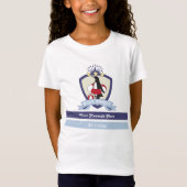 Zwemclub Crest Leuke Pinguïn Kinder Zwembad Party T-shirt (Voorkant)