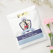 Zwemclub Crest Penguin Kids Verjaardag Dank u Bedankzakje (Gezegeld)