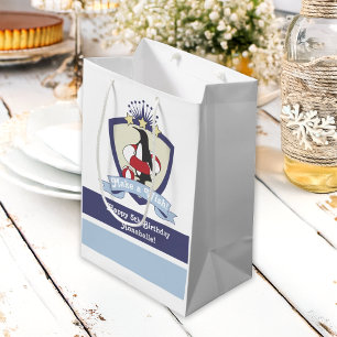Zwemclub Crest Schattige Pinguïn Kids Verjaardag Medium Cadeauzakje