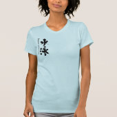 Zwemclub Kanji (zwarte letters) T-shirt (Voorkant)