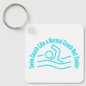 Zwemcoach als een normale coach, maar koeler sleutelhanger (Voorkant)