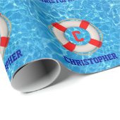 Zwemcoach Badmeester Redder Cadeaupapier (Rol Hoek)