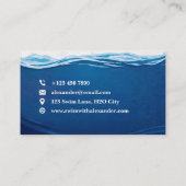 Zwemcoach Visitekaartje (Achterkant)