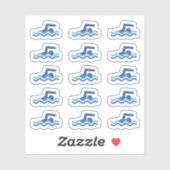 Zwemdag zwemmers kalender Bujo Planner Sticker (Vel)