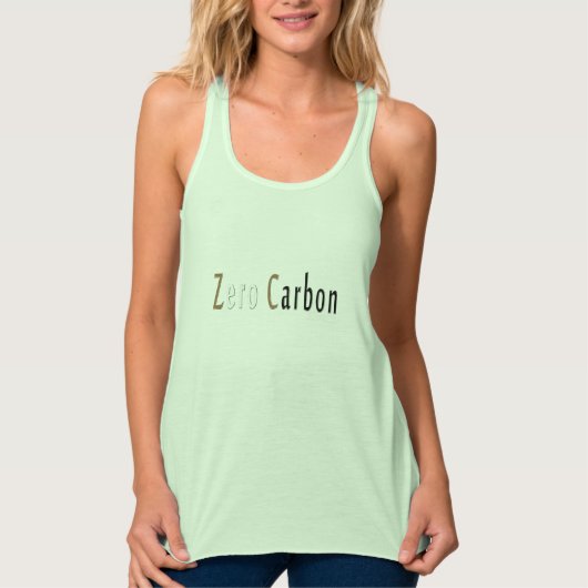 Zwemdebarder, gefilmde doorsnede, "Zero Carbon" Tanktop (Voorkant)