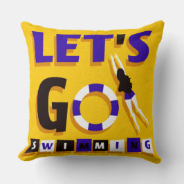 Zwemdecoratiekussen Kussen