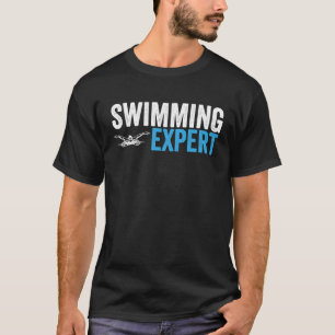 Zwemdeskundige Zwemmer team sport zwemmen T-shirt