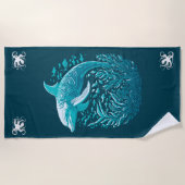 Zwemdolfijn Strandlaken (Voorkant)