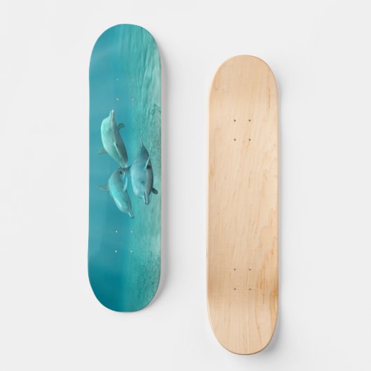 Zwemdolfijnen Persoonlijk Skateboard (Voorkant)