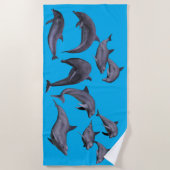  zwemdolfijnen strandlaken (Voorkant)