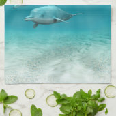 Zwemdolfijnen Theedoek (Gevouwen)