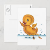 zwemeend briefkaart (Voorkant / Achterkant)