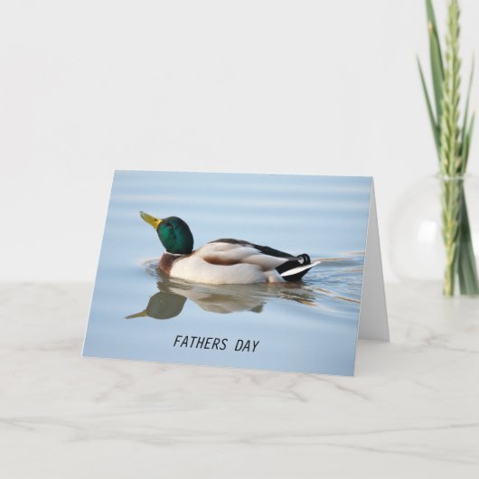 Zwemeend Vaders Dag Kaart (Voorkant)