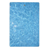 Zwemel Blauw water Aqua Sjabloon Moderne Mini Klembord (Achterkant)