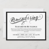 Zwemel denken aan Black White Death Jubileum Kaart (Voorkant)