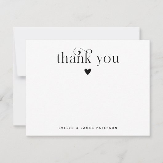 Zwemel Eenvoudig Dank je hart Notitiekaartje (Voorkant)