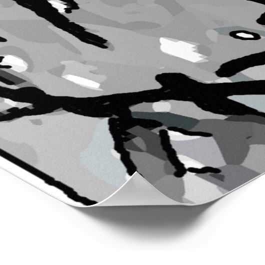 Zwemel en vogel poster (Hoek)