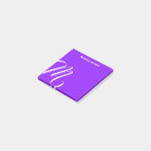 Zwemel Monogram Colorful Paarse Douane Naam Post-it® Notes (Schuin)