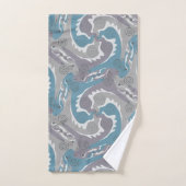 Zwemelen 3 Blauwe smaragd Bathroom doekset Bad Handdoek (Handdoek)